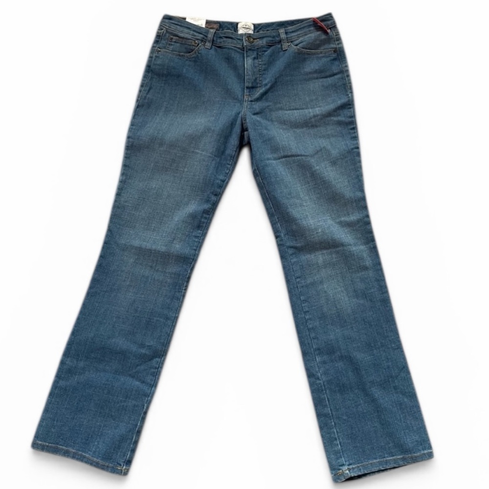 Blue Straight Leg Jeans with Classic Fit Size 12 NWT